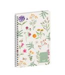 Agenda Année Civile - MINISTRE SPIRALÉ FR - Couverture Daisy - Herbier - 16x24 cm - Semainier - 14 mois de décembre à janvier - Quo Vadis