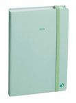 Agenda Année Civile - AFFAIRES COLOR Multilingue - Couverture Pastel  avec élastique - Vert - 10x15 cm - Semainier - 13 mois de décembre à décembre - Quo Vadis