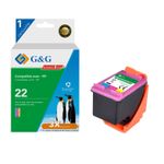 Cartouche remanufacturée HP 22 - cyan, magenta,jaune - G&G