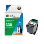 Cartouche remanufacturée HP 338 - noir - G&G