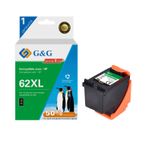 Cartouche remanufacturée HP 62XL - noir - G&G