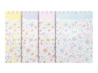 Oxford Floral - Bloc notes - 140 pages - 74 x 105 mm