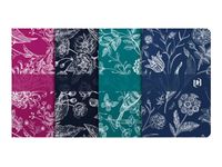 Oxford Romance - Cuaderno - grapado - bolsillo - 90 x 140 mm - 30 hojas / 60 páginas - a rayas - disponible en diferentes colores