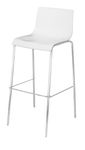 Lot de 2 tabourets hauts HARPER - blanc