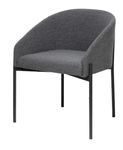Fauteuil MILO - Tissu - anthracite