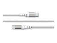 Force Power Lite - Câble USB - 24 pin USB-C (M) pour 24 pin USB-C (M) - 3 A - 2 m - USB Power Delivery (60W), câble renforcé - blanc