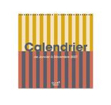 Quo Vadis - Calendrier à feuillets - Spiralé - Français - Eterny - Graphic - 12 mois de janvier à décembre - 30x30 cm - Papier Clairefontaine blanc - Fabrication française