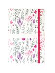 Agenda à élastique Oxford Flowers - 1 semaine sur 2 pages - 16 x 24  cm - Décor Herbier - Hamelin