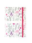 Agenda à élastique Oxford Flowers - 1 jour par page - 15 x 21 cm - Décor Herbier - Hamelin