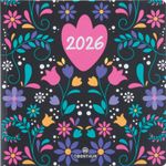 Agenda Lima - 1 semaine sur 2 pages - 16,5 x 16,5 cm - noir - Oberthur