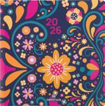 Agenda Lima - 1 semaine sur 2 pages - 16,5 x 16,5 cm - violet - Oberthur