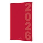 Agenda Dublin - 1 semaine sur 2 pages - 22 x 28 cm - rouge - Oberthur