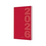 Agenda Dublin - 1 semaine sur 2 pages - 9,5 x 17,5 cm - rouge - Oberthur