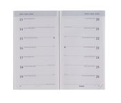 Brepols Breplan - Recharge d'agenda de poche - 2021 - par semaine - relié - 92 x 160 mm