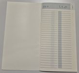 Agenda pocket ABC plan – 8,3 x 15,8 cm – crème – 16 pages – Brepols