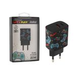 Adaptateur USB Let's Play i-Total - Charge rapide 20W