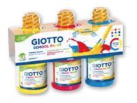GIOTTO SCHOOL - Ensemble de peinture - 3 parties - 3 couleurs - jaune primaire, magenta, cyan - 250 ml