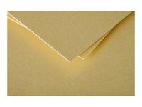 Clairefontaine Pollen - Papier - or - 82 x 128 mm - 210 g/m² - 25 carte(s) cartes pliées en deux