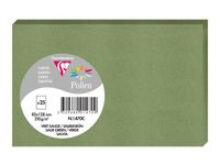 Clairefontaine Pollen - Papier - 82 x 128 mm - 25 feuilles - salvia - 210 g/m²