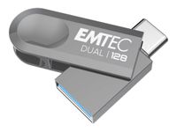 EMTEC Dual D280 - Clé USB 128 Go - USB 3.2 Gen 1