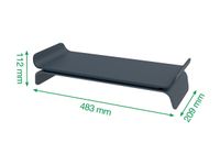 Leitz Ergo - Support ajustable pour écran - Gris foncé 