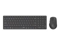 Rapoo 9700M - Ensemble clavier et souris sans fil - Bluetooth - AZERTY - noir