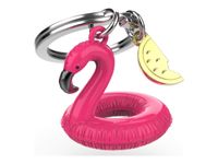 Metalmorphose - Porte-clés - bouée flamant rose