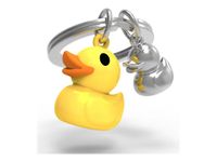 Metalmorphose - Porte-clés - canard jaune et son petit