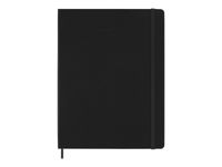 Moleskine Classic - Agenda semainier - 18 mois - 190 x 250 mm - couverture noire