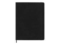 Moleskine Classic - Agenda semainier - 18 mois - 190 x 250 mm - couverture noire