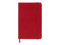 Moleskine Classic - Agenda semainier - 18 mois - 90 x 140 mm - couverture rouge écarlate