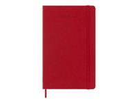 Moleskine Classic - Agenda semainier - 18 mois - 130 x 210 mm - couverture rouge écarlate