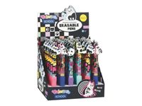 Colorino School - Stylo à bille effaçable chat - encre gel - bleu - avec gomme