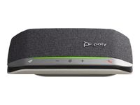 Poly Sync 20 - Haut-parleur intelligent - Bluetooth - filaire, sans fil - USB-C - noir - certifié Zoom