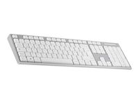 T'nB Classy - Clavier sans fil rechargeable - 2.4 GHz, Bluetooth - gris et blanc