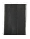 Quo Vadis - Etui carnet/tablette - Rangers - Noir - 19,5x26,5 cm - Cuir pleine fleur de buffle