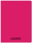 Conquérant Classique - Cahier polypro 24 x 32 cm - 96 pages - petits carreaux (5x5) - Rose