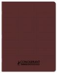 Conquérant Classique - Cahier polypro 17x22 cm - 96 pages - Grands Carreaux ( Seyès) - Marron
