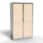 MT International - Aparador - 4 baldas - 2 Puertas - aluminio, arce