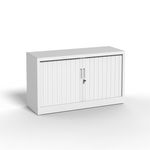 Réhausse pour armoire à rideaux metalliques -  L120 x H43 x P43cm - corps blanc/rideau blanc