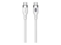 HyperJuice - Câble USB - 24 pin USB-C (M) pour 24 pin USB-C (M) - USB 2.0 - 1.5 m - USB Power Delivery (60W), gamme de puissance étendue (EPR) - blanc