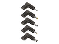 NGS BUD-AS - Kit adaptateur de connecteur d'alimentation pour prise CC de 6,0 mm - Alimentation USB (100 W) - noir