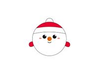 Oreiller squishy Snowman – Coussin moelleux Noël