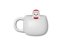 Tasse en céramique avec breloque Snowman – Mug Noël