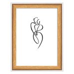 Cadre photo bois WALTHER "Silhouette" 10 x 15 cm coloris naturel