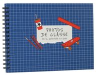 Album photos à spirales ERICA "Mes Photos de classe" pour 40 photos 22 x 29,5 cm coloris bleu