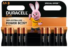 DURACELL 150% PLUS - Offre Spéciale - 8 piles alcalines - AA LR06