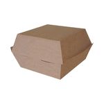 200 Boîtes burger GM Kraft brun - 140 x 140 x 80 mm