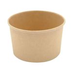 50 Pots à glace Kraft brun - 95 x 80 x 50 mm