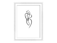 Walther Silhouette - Cadre photo - 10 x 15 cm - bois - blanc